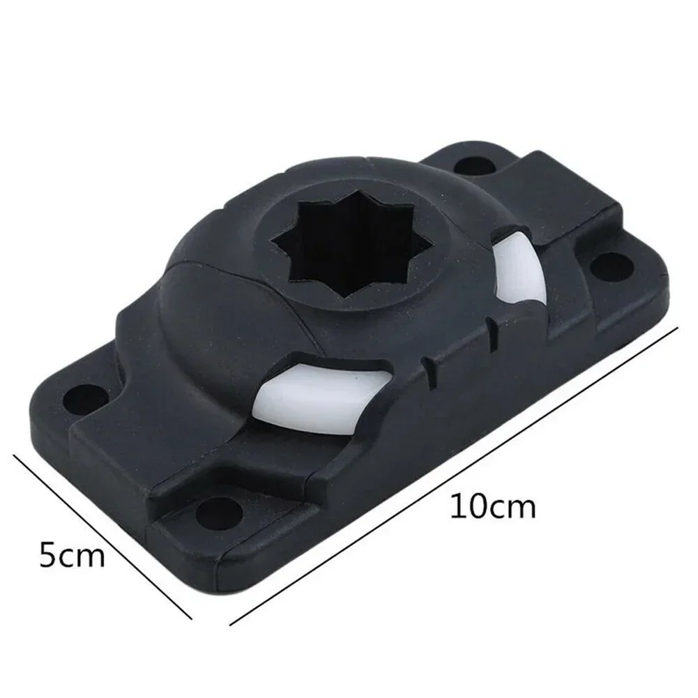 

Kayak Rod Mount Base Rod Holder Universal With Screws ABS Accessories Canoe Inflatable Inflatable Boats Brand New