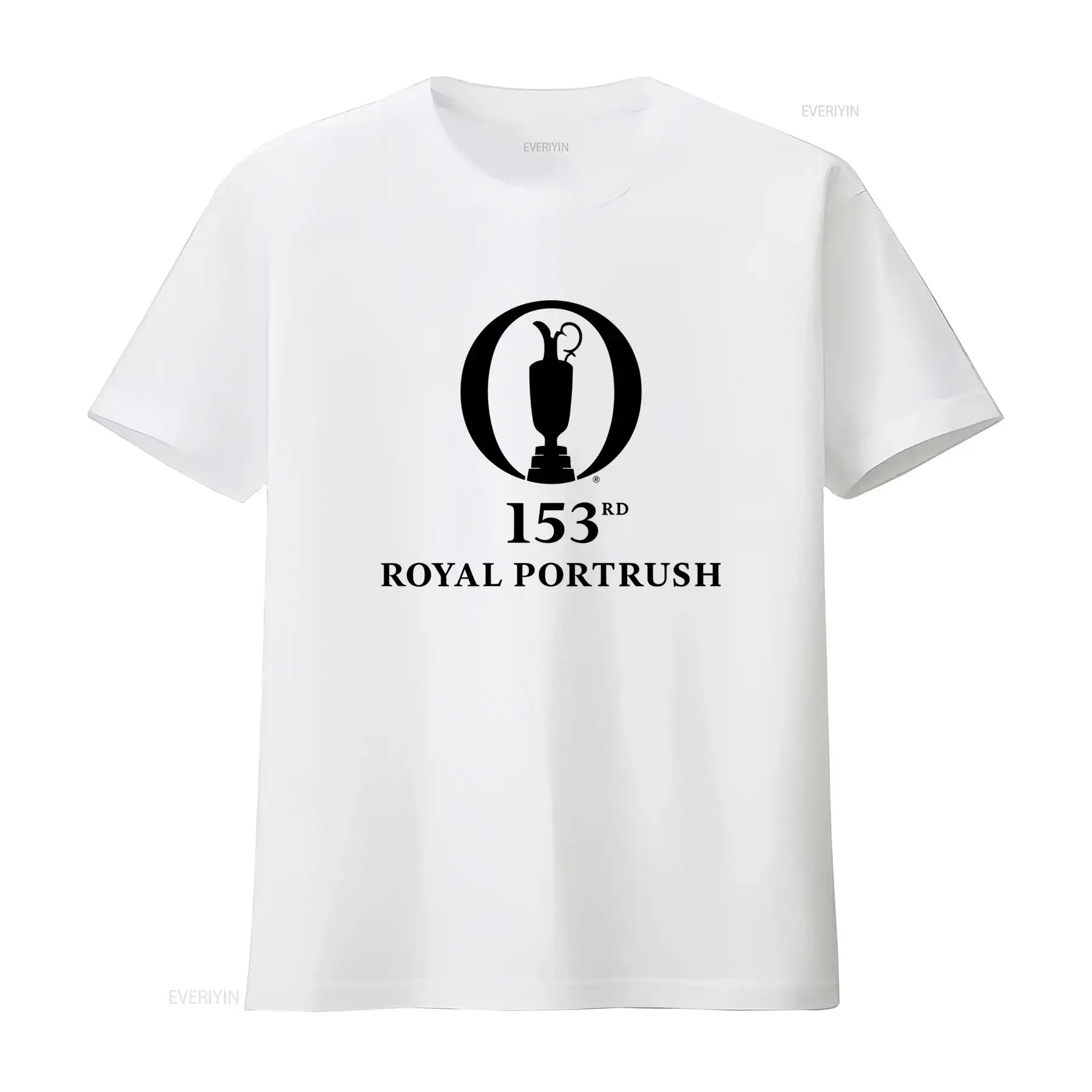 2024 HOT NEW The 153rd Open Royal Portrush Primary Logo Casual T Shirt vintage Washed Unisex Stylish fashion