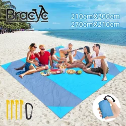 Esterilla de playa impermeable Extra grande para acampar al aire libre, manta plegable, colchón de bolsillo sin arena, portátil, ligera, Picnic