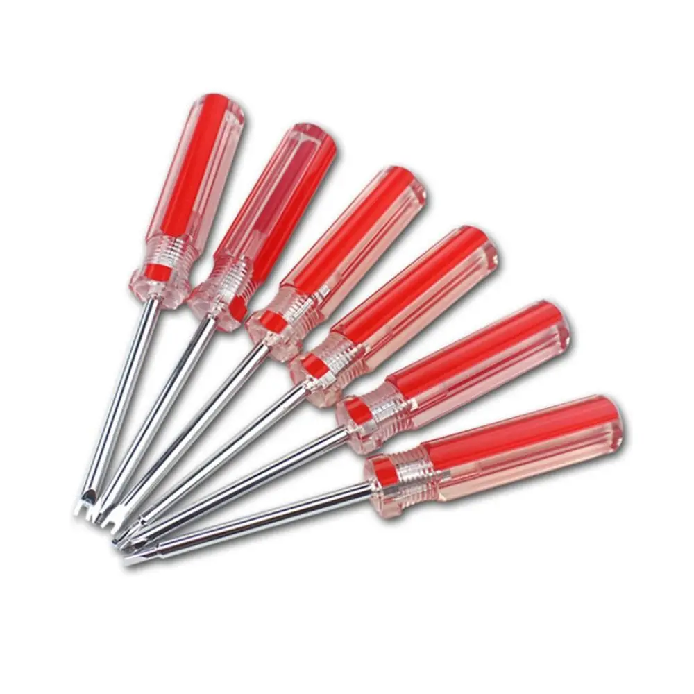 Steel Y-Shaped/U-Shaped Screwdriver Mini Transparent Handle Manual Precision Screwdriver Cross/slotted Screwdriver Household