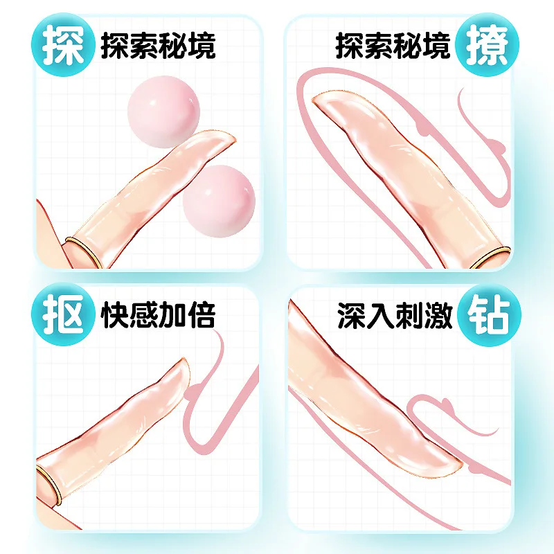 10pcs Super Thin Finger Condoms Sex Toys For Couples Masturbation Smooth Finger Sleeve G-spot Clitoris Vaginal Stimulation Les