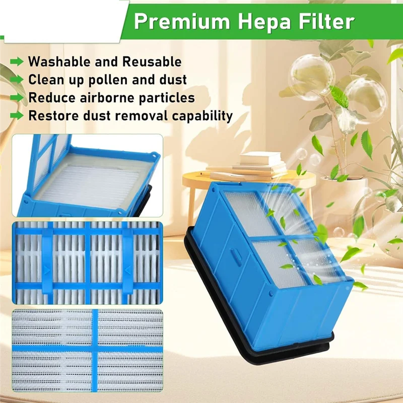 Brush Roller And Filter Replacement Compatible For Bissell 3882 3883 3967F 3970F Crosswave Omniforce Wet Dry Vacuum A62X