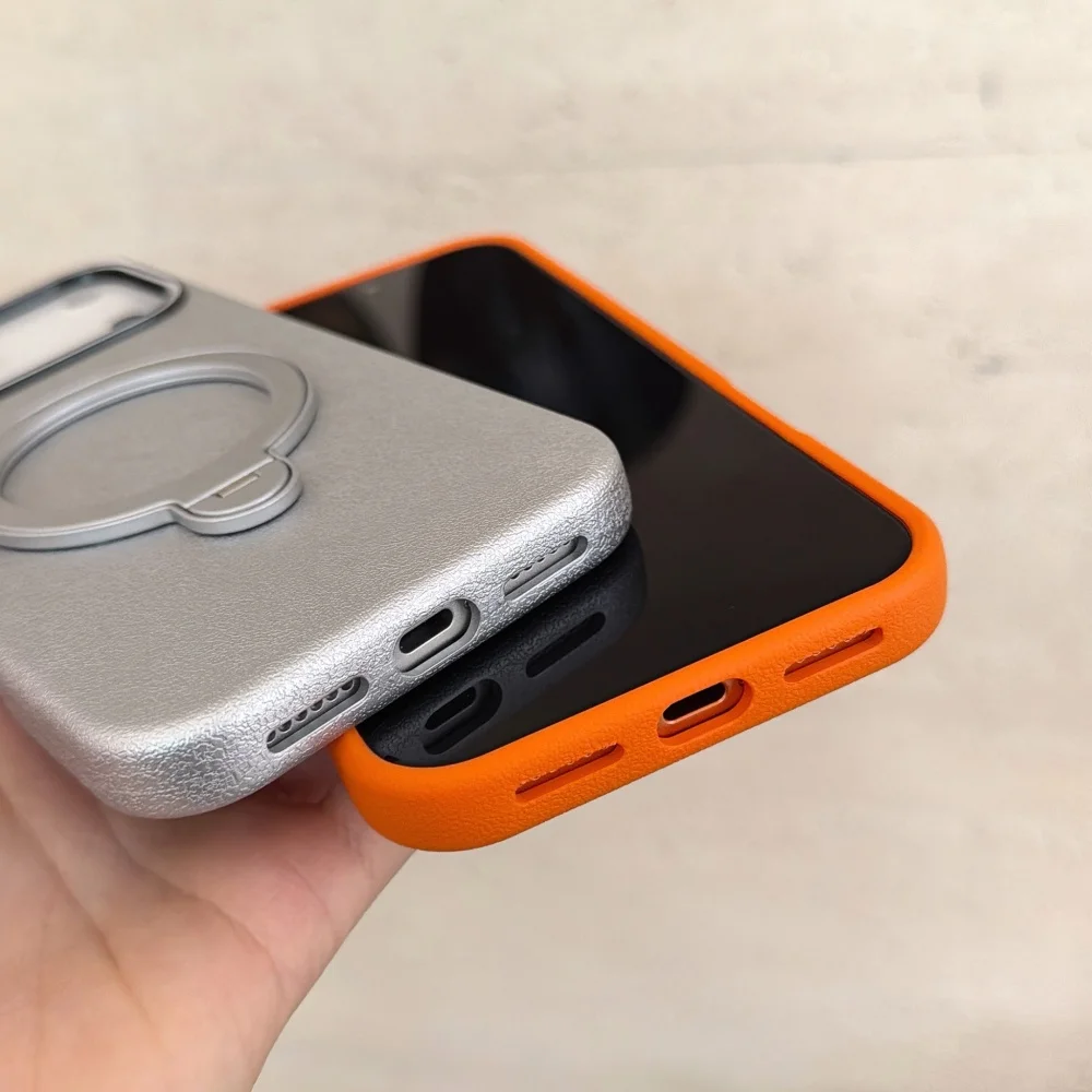 Luxury 3IN1 360Rotating Bracket Stand Phone Case For iPhone 17 Air 11 12 13 14 15 16 Pro Max Plus Te