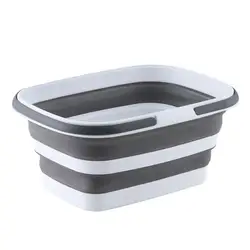 Great Foldable Universal Collapsible Bucket Sturdy Cleaning Bucket Practical Large Foldable Storage Basket for Outdoor