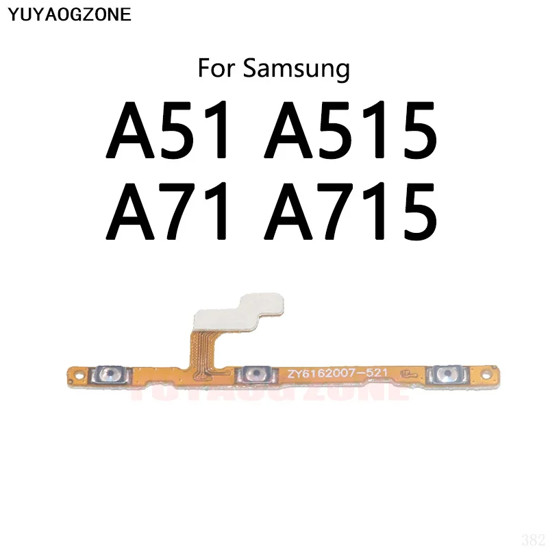 Power Button Switch Volume Mute Button On / Off Flex Cable For Samsung Galaxy A01 A11 A21 A215 A31 A315F A41 A51 A515F A71 A715F