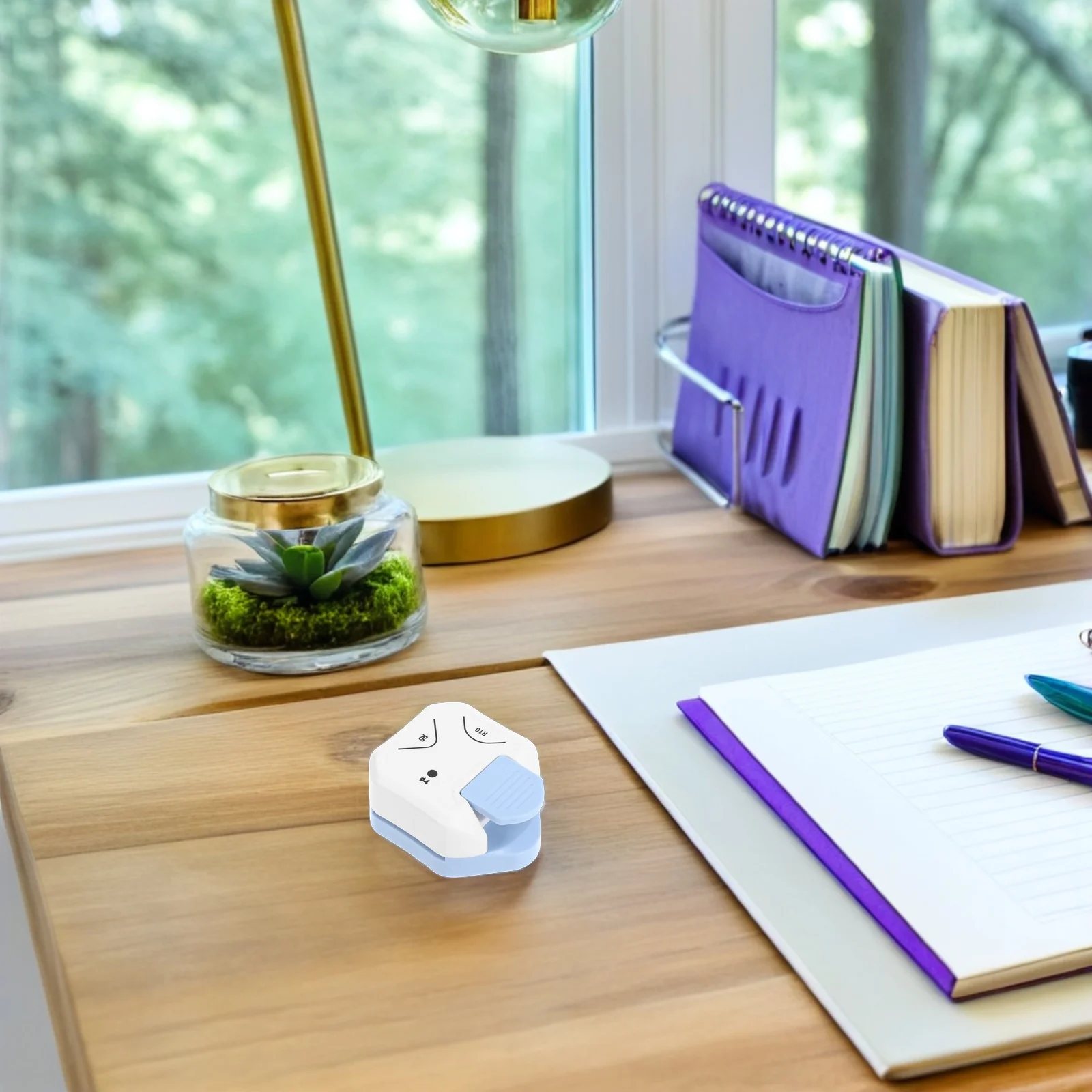 2Pcs Heavy Duty Corner Rounder 3 in 1 Paper Punch Tool for DIY Scrapbooking Crafts Rounded Compact Edge Shaper