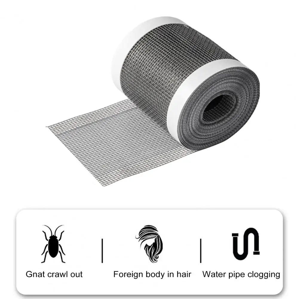 Long-lasting Drain Sticker Effortless Hair Catcher Self-adhesive Disposable Shower Drain Stickers for Bathroom for Drains