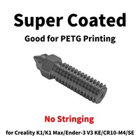 Super Coated Creality K1/K1 Max/Ender-3 V3 KE/CR-10 M4/CR10 SE 3D Printer Quick-swap Nozzle Print Head Good for PETG Printing