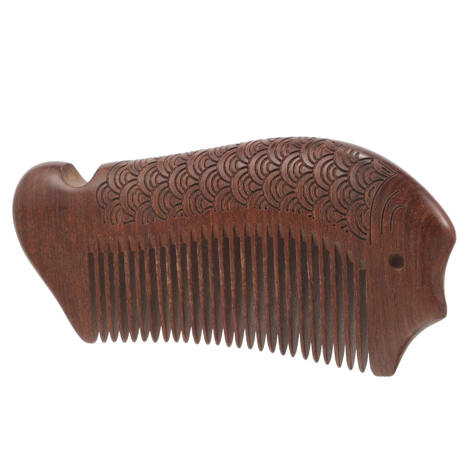 

Wooden Comb Mustache Kit Shampoo Brush Scalp Hair Pocket Small Massage Sandalwood