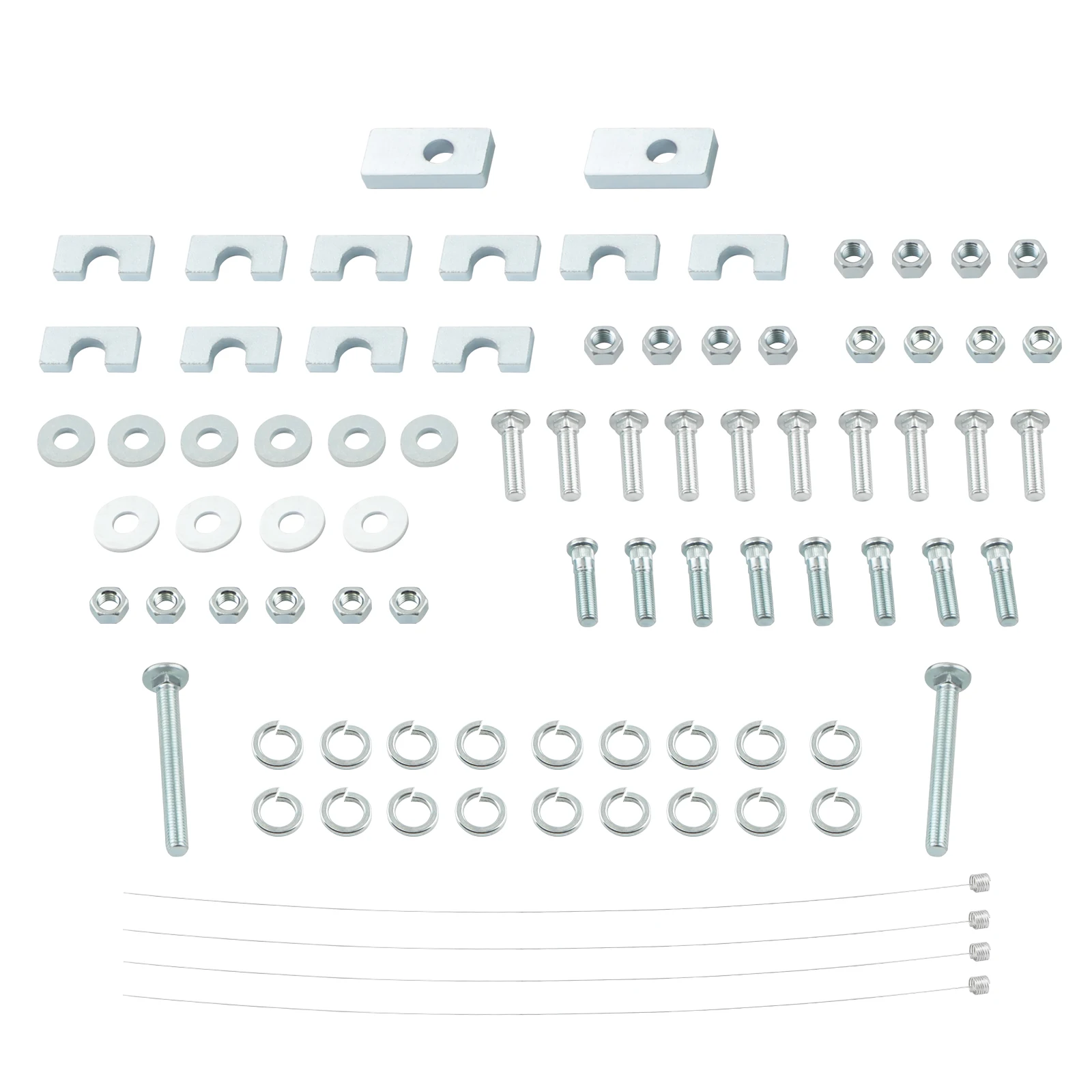 Kit de Rail de Base d'attelage de remorque et Kit d'installation adapté au col de cygne/cinquième roue, 5ème Rails d'attelage de roue avec Kit de supports