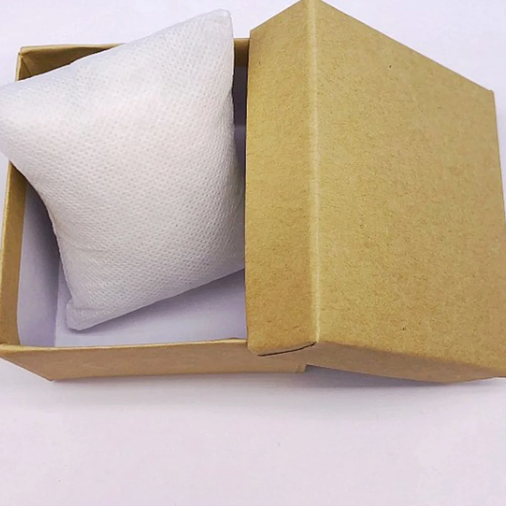 

8pcs Watch Box Kraft Paper Vintage Storage Jewelry Container Travel Case Gift Small Light Excellent Scratch