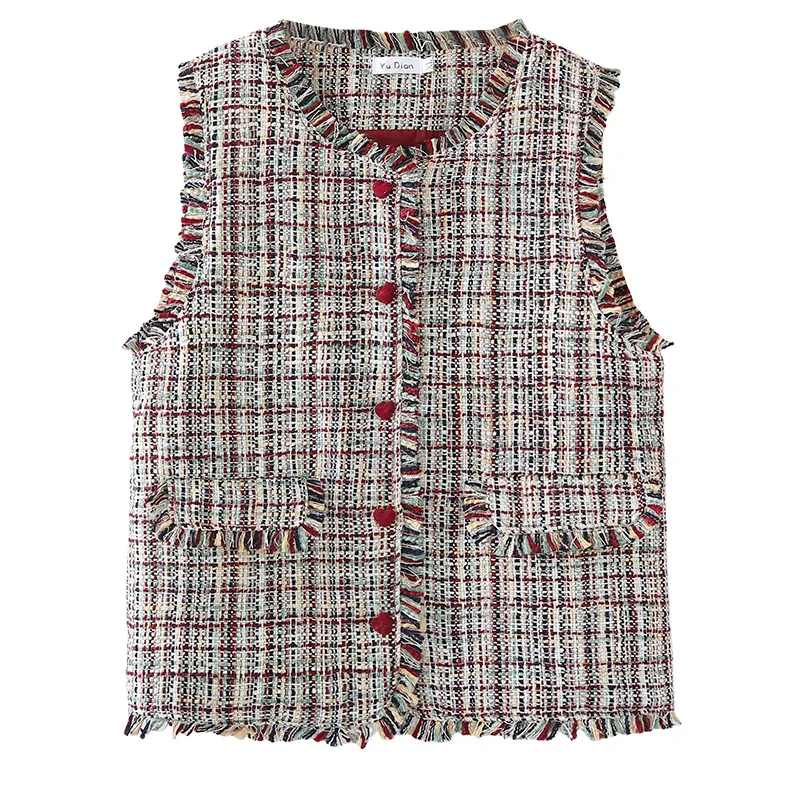 

XXXL модная женская одежда больших размеров, жилет без рукавов, весна 2026, новый модный шикарный стильный жилет с кисточками 2601