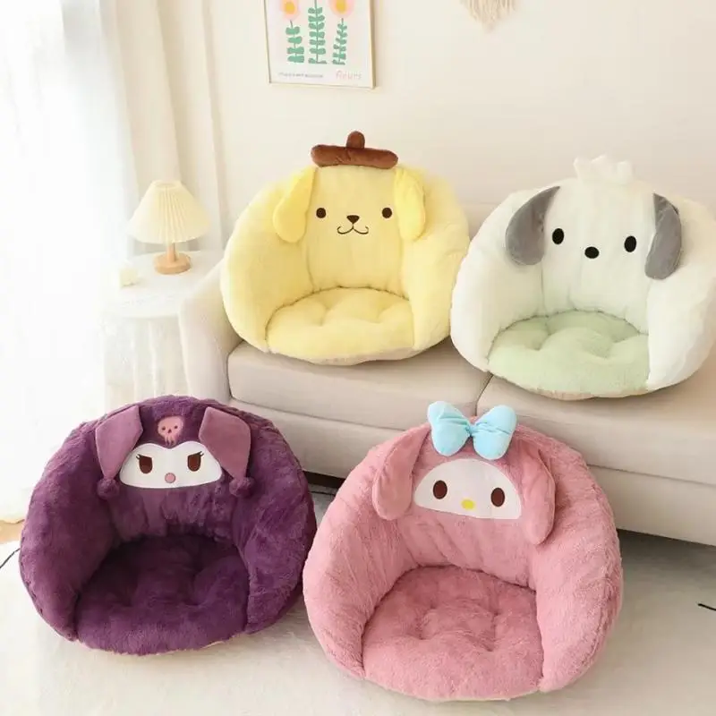

Comfortable Plush Pochacco Sitting Cushion My Melody Kuromi Cartoon Seat Cushion Chair Japanese Style Back Cushion Sofa Bed