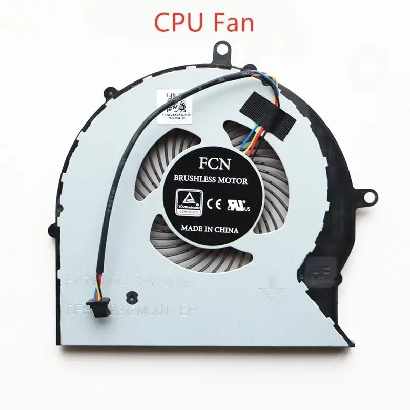 FORNew Laptop CPU GPU Cooling Fan Cooler Radiator For ASUS GL703 ROG STRIX GL503VM GL703V GL703VM DFS 602212 M00T-FK7W FK7V12V 0