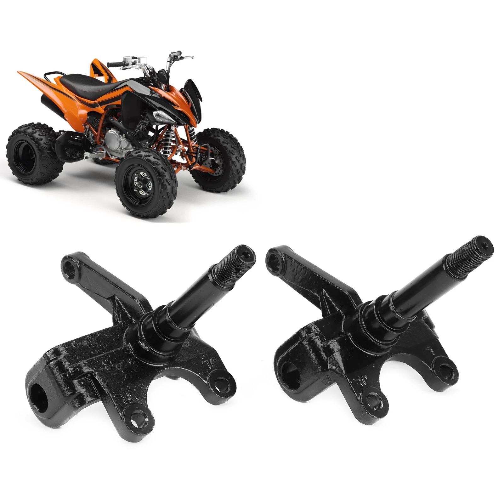 Steel steering strut knuckle joint suitable for 110cc - 250cc ATV: Rustproof and corrosion-resistant, a practical choice.