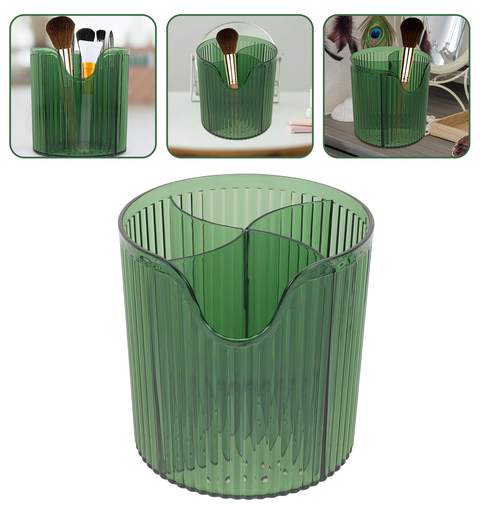 Bureau-make-upborstelhouder Duidelijke organizer voor kaptafelopslag van schoonheidshulpmiddelen Potloden Pennen Verzorgingsaccessoires