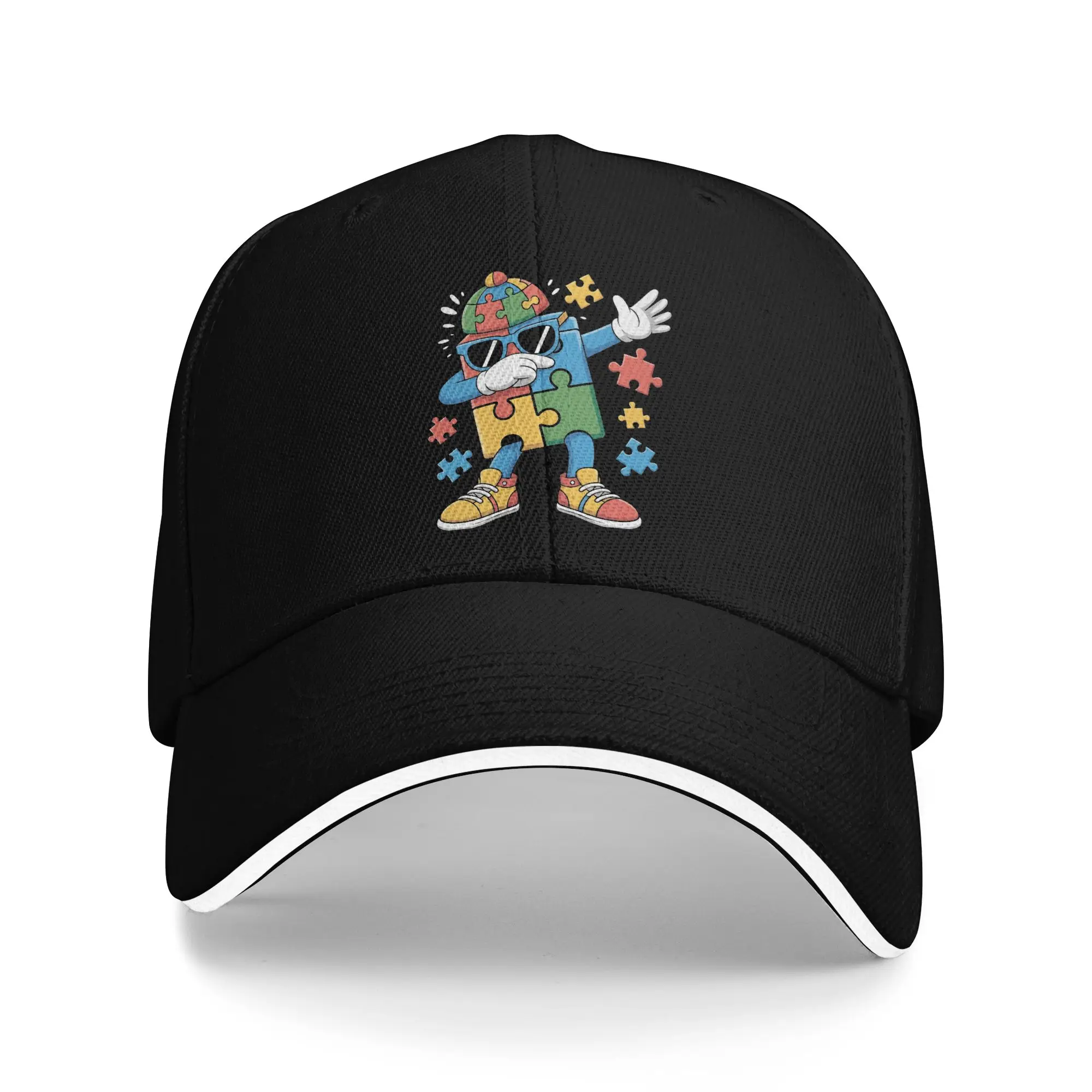 Classic Dabbing Puzzle Autism Awareness Baseball Caps Men Women Trucker Hat  Formal Golf Gift Sun Hats