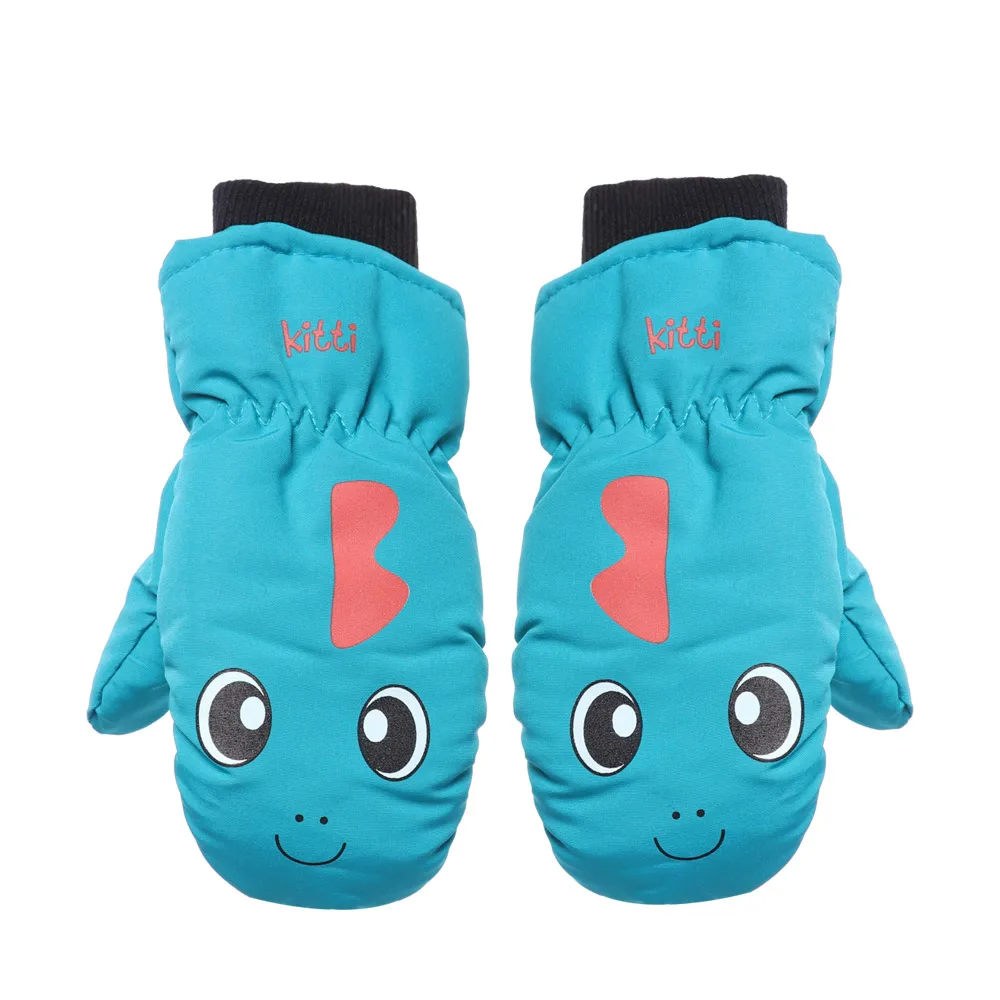 

Детские утолщенные теплые нескользящие зимние варежки с длинными рукавами для сноуборда и сноуборда, детские лыжные перчатки для верховой езды