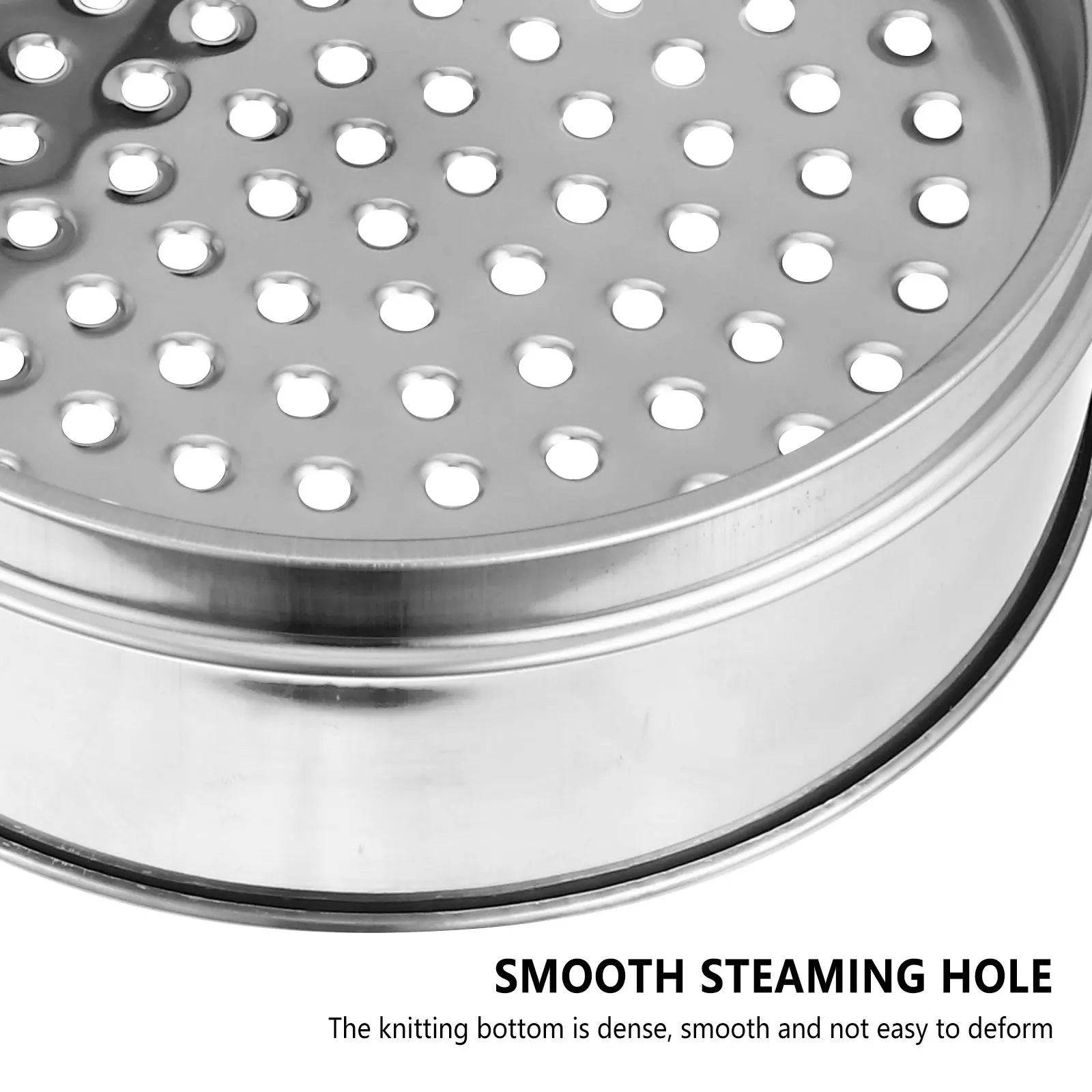 

Stainless Steel Food Steamer 24cm Single Tier Premium Cookware Basket Easy Clean Lid Silver Color
