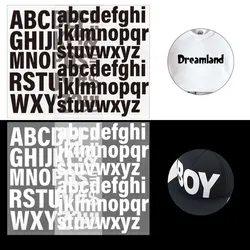 2 Sheets Iron On Letters For Clothing ๏ผguangyintong HTV Heat Transfer Vinyl Alphanumeric Design For DIY Hats Clothes Bags Etc.