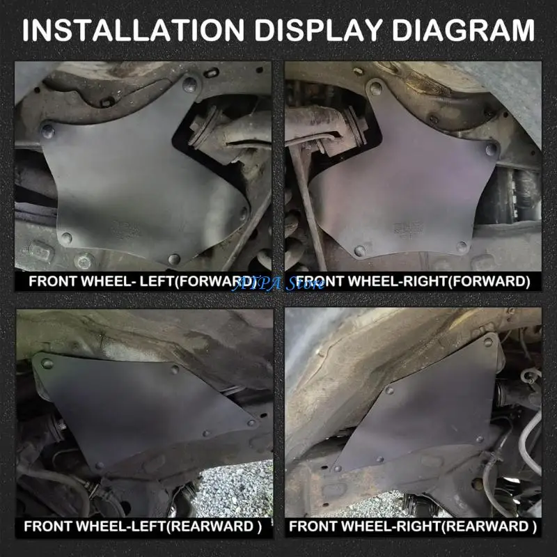 

U13C Protective Inner Mud Flaps Liners Covers Designed For Pickup Trucks 5388304010