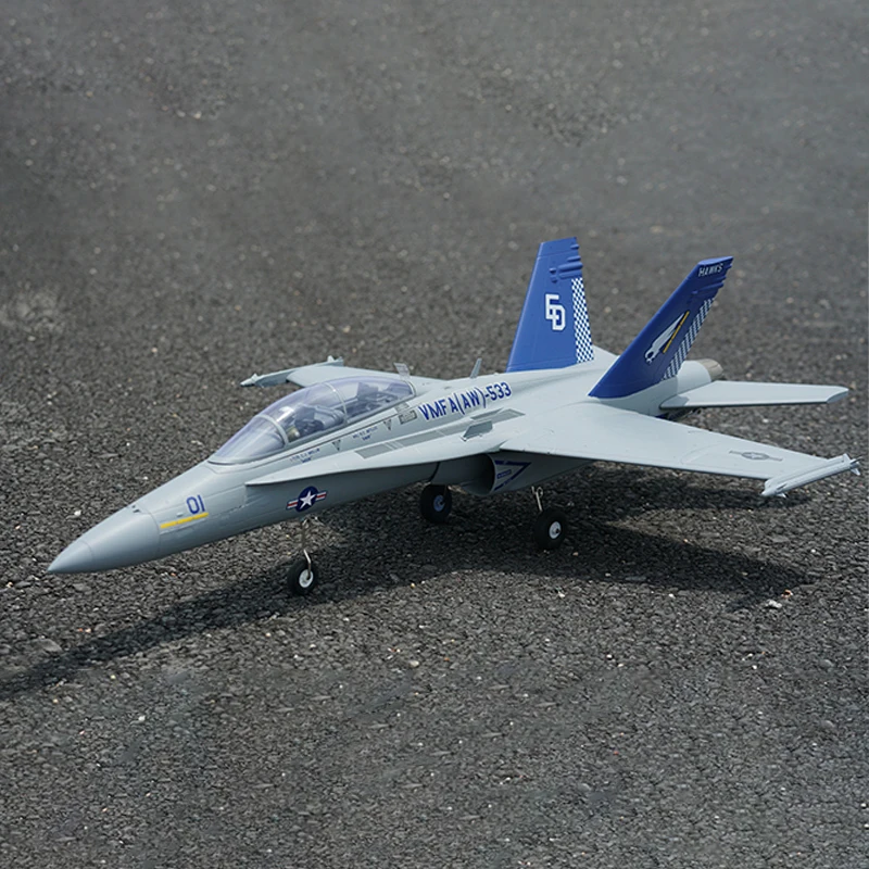 Xfly Twin duplo 40mm F-18 Hornet PNP versão RC avião de combate modelo de asa fixa EPO montagem de espuma brinquedo adulto de controle remoto