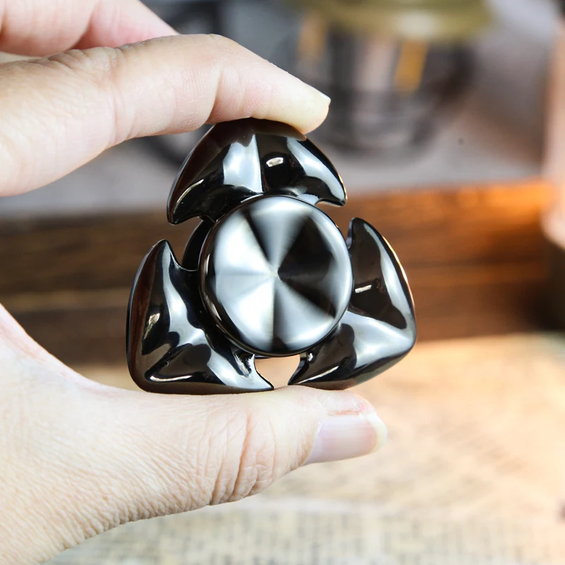 Squid EDC Fidget Spinner Stainless Steel Three-leaf Hand Spinner Creative Stress Relief Toy Office Adults Gifts