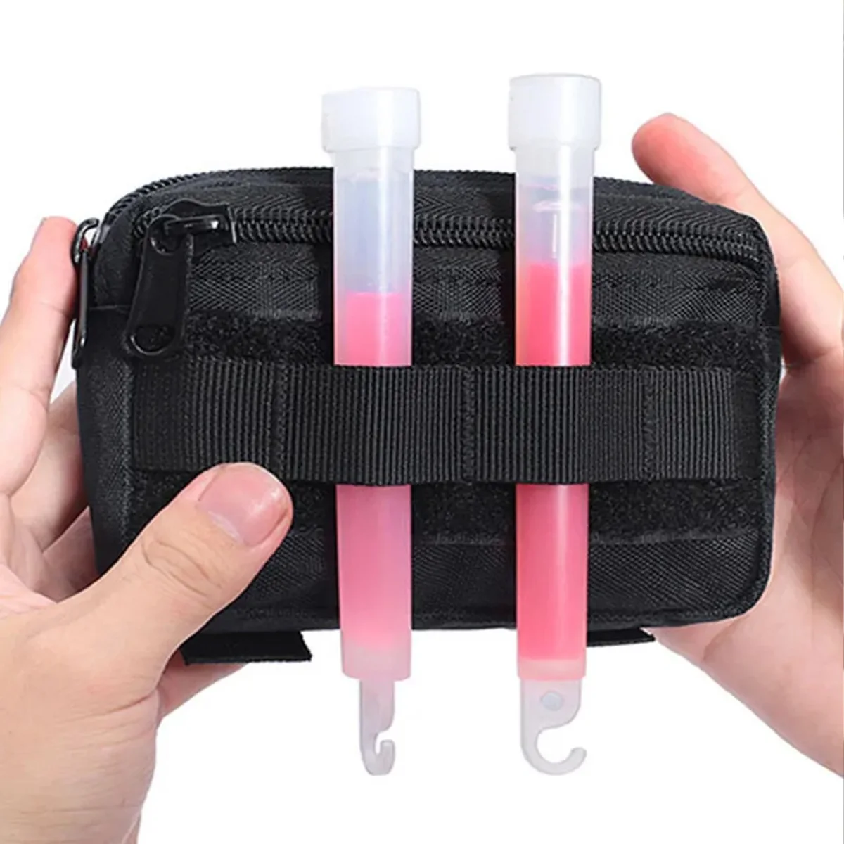 Double Layer EDC Bag Men\'s Molle Belt Nylon Hip Bag Waist Bag Camping Hunting Accessories Multi-Function Bag