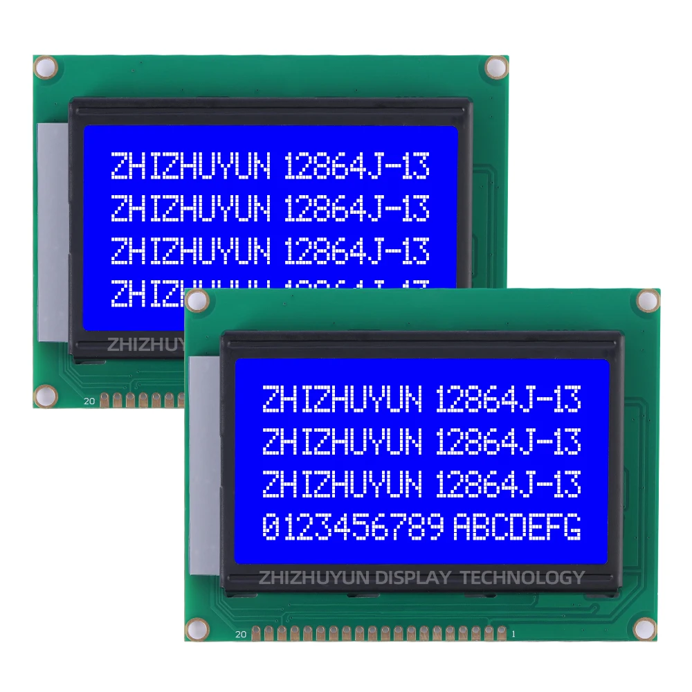 Imagem -04 - Lcd Tela Gráfico Treliça Display Módulo Personagem Laranja Luz Preto 12864j13