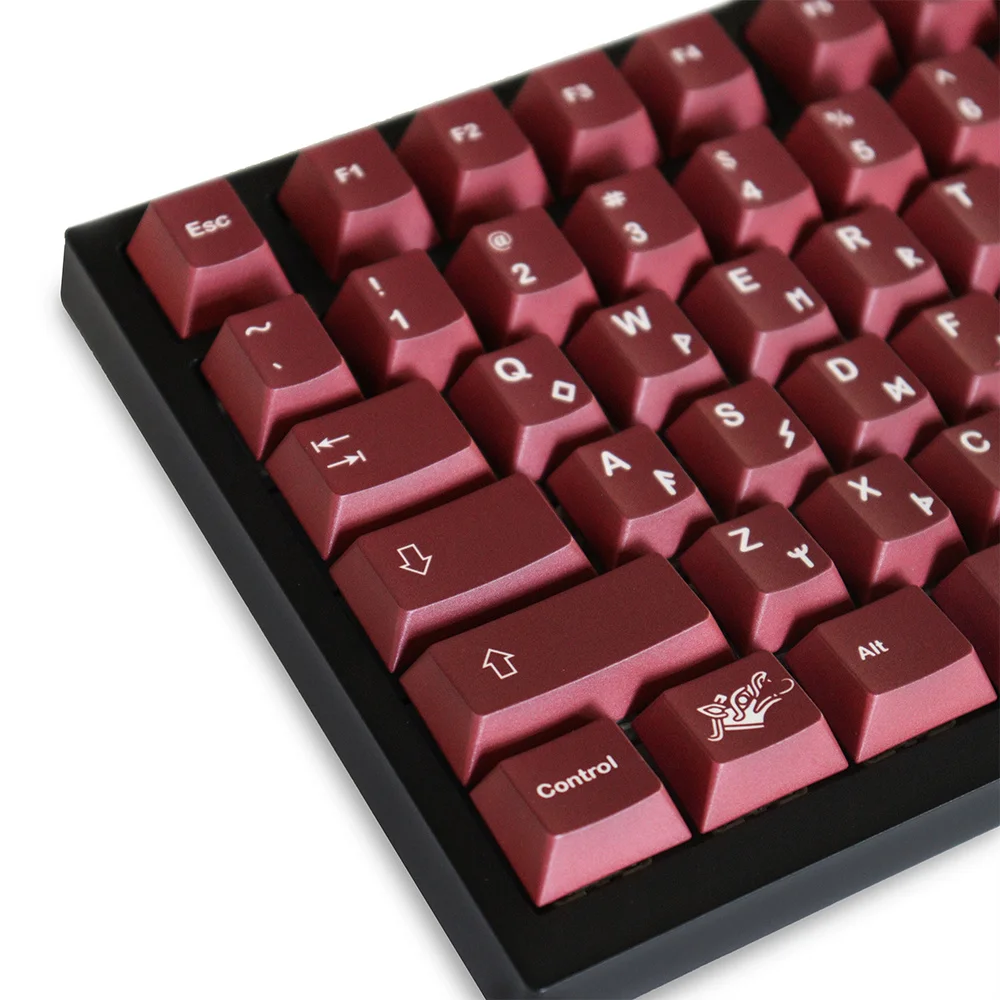 

Колпачки для клавиш GMK Blood Sacrifice Dye Sub PBT, 129 клавиш, колпачки для клавиш с вишневым профилем для механической клавиатуры 61/64/104/108 Mx Switch