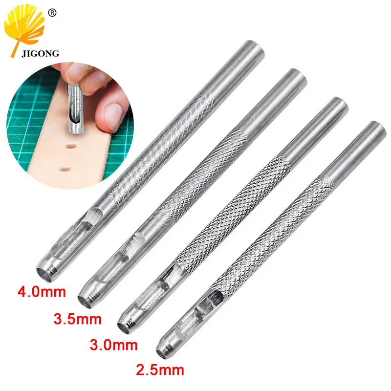 Leather Hollow Punch, Leather Goods Belt Punch Round Punch, High Hardness Punch Galvanized Tool Punch