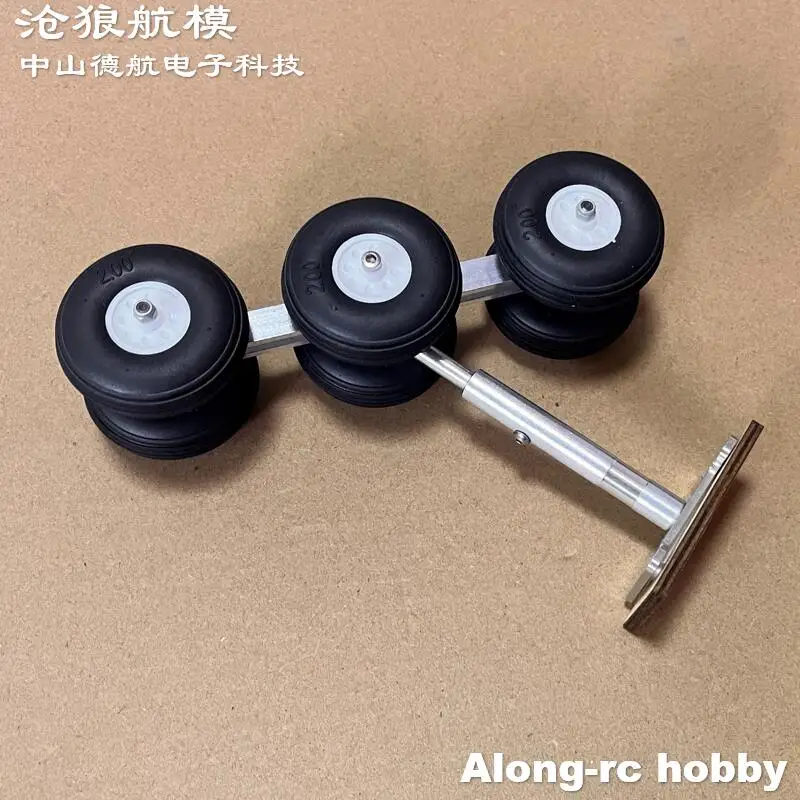 Train d'atterrissage à 6 roues en PU ou EVA, hauteur 130 140 150 160mm, pour avion RC, bricolage, modèles d'avion de ligne, pièces de rechange Airbus