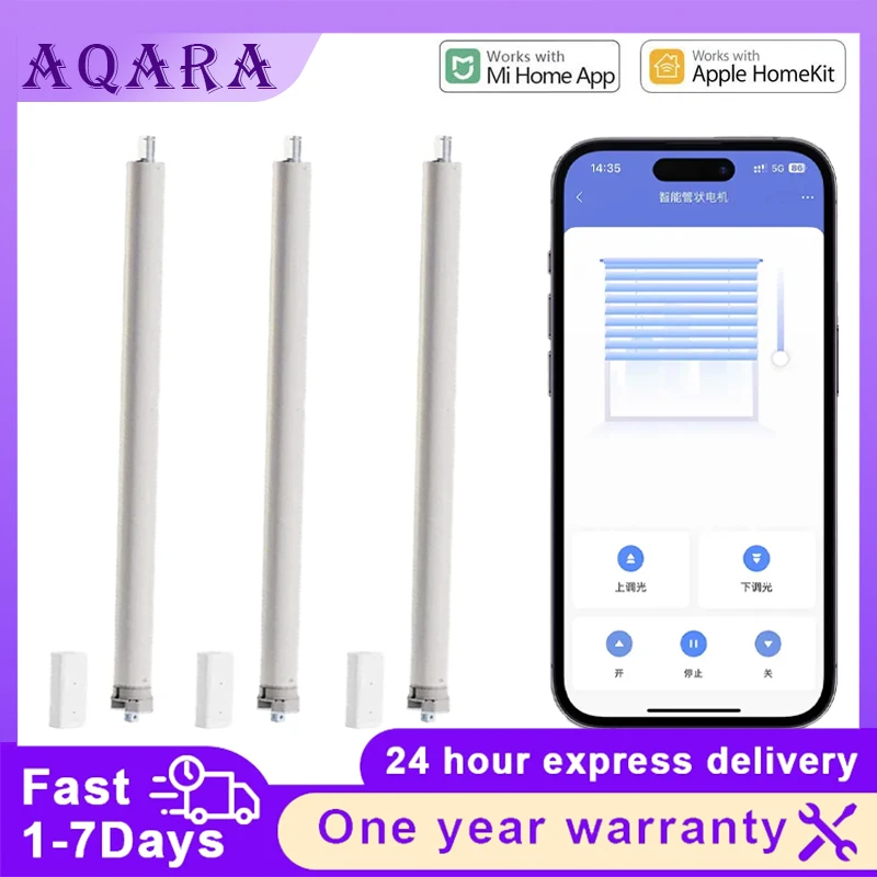 Aqara Smart Roller Motor TA Zigbee Curtain Rolling Shutter Motor Controller Timing Setting Remote Control For Mi Home HomeKit AP