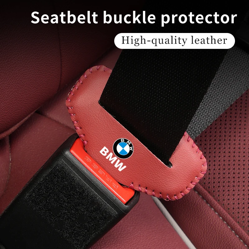 5pcs Car Seat Belt Buckle Cover Protector Auto Styling Accessory For BMW G60 G30 G20 E46 E90 E60 F10 F30 F20 F40 E39 E36 E87 E70