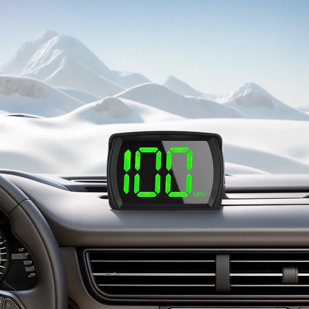 HUD Head Up Display GPS Digital Speedometer Windshield Projection Universal Big Font Overspeed Alarm Auto Electronics Accessorie