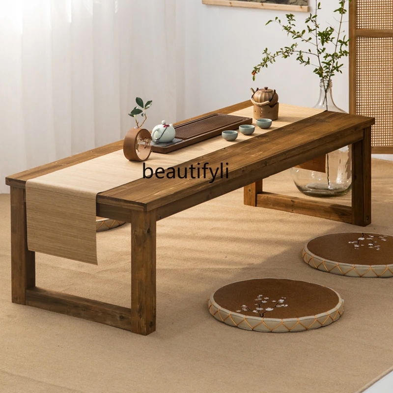 Coffee Table Desk Rectangular Tatami Window Sill Chinese Style Japanese Style Tea Japanese Style Solid Wood Low Table