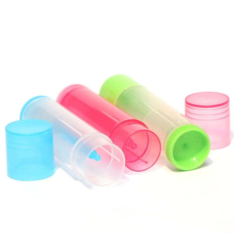 5gm Multicolor Empty Lip Tubes Lipsticks Containers 5ml Cosmetic Chapstick Lip Gloss Tube Travel Mini Lotion Bottles Twist Base