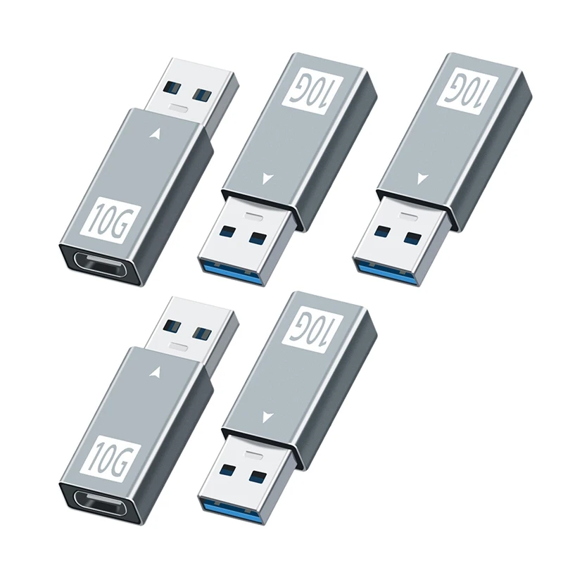 

USB 3.0 «папа» на USB3.1 Type-C USB-C «мама» 10 Гбит/с Металлический адаптер для зарядки данных с подсветкой 5 В @ 3 А Поддерживает быстрые