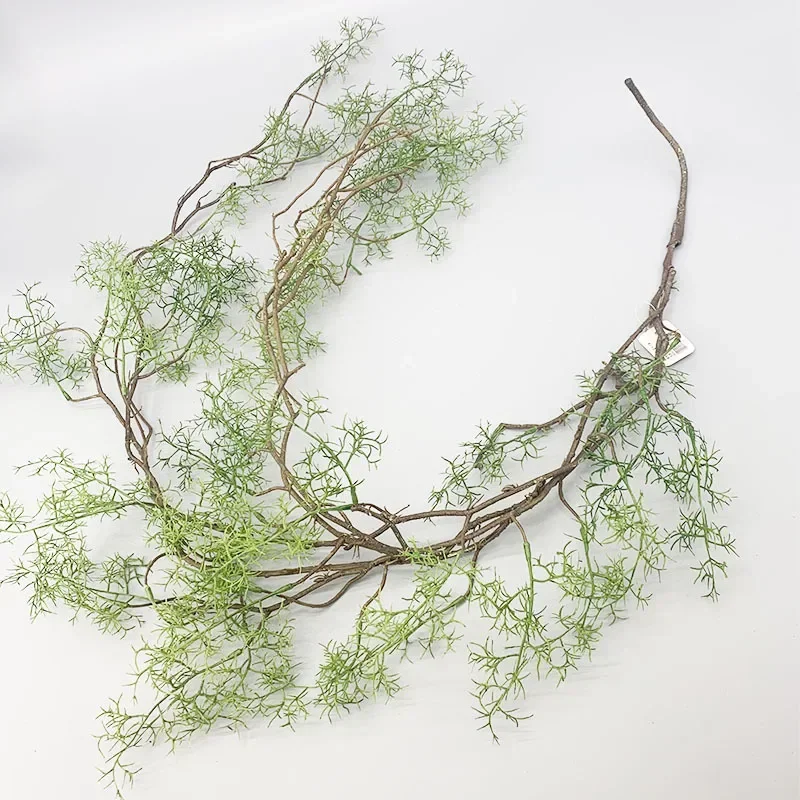 1.3m Wall Hanging Plastic Green Plants Vines Artificial Asparagine Rattan Hotel Lobby Decoration Simulation Water Plant Vine