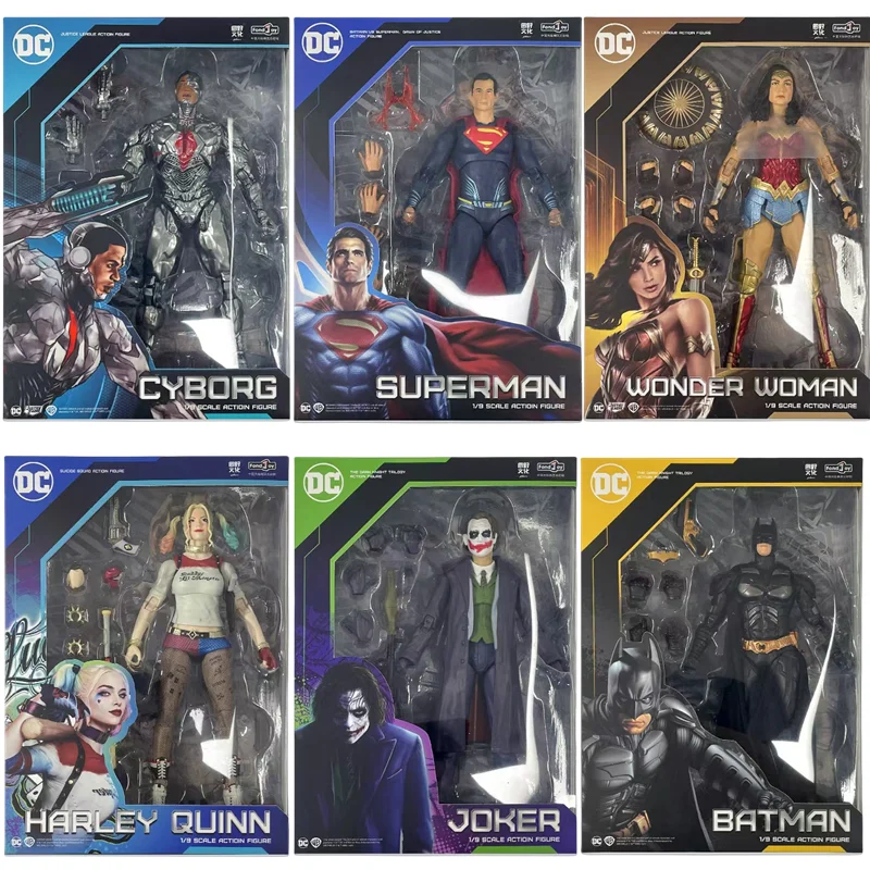 DC Justice League Batman Action Figure Bruce Wayne Superman joker Harley Quinn Wonder Woman Joint Movable Anime Model Kids Toys