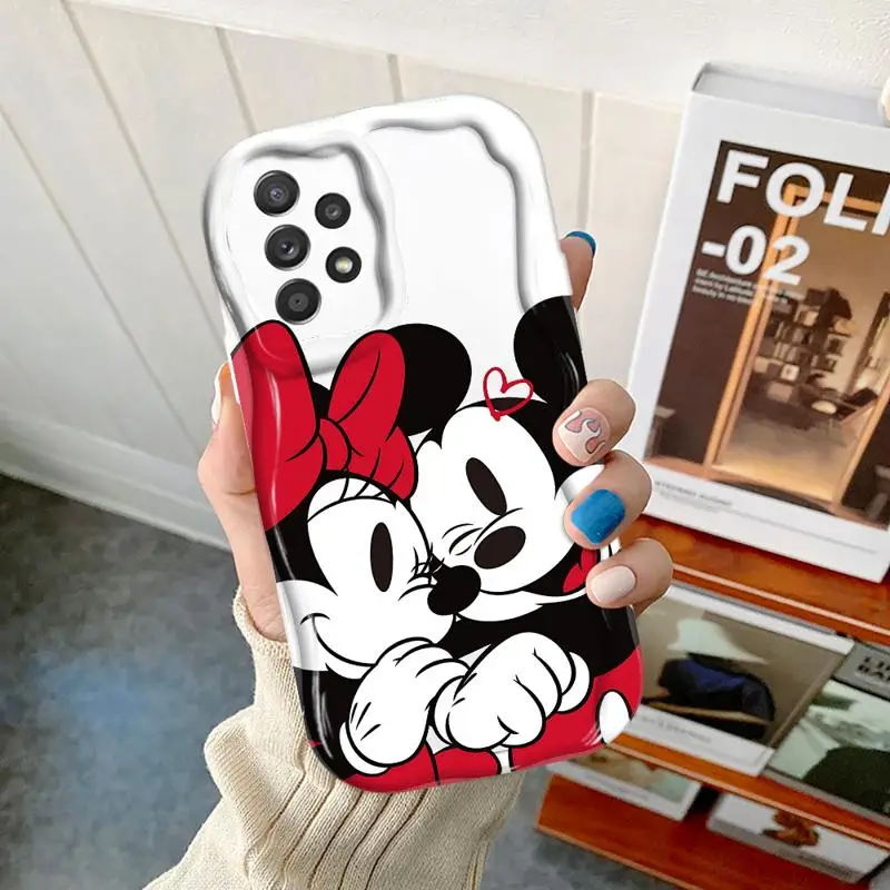 Disney Mickey Minnie Lover For Samsung Galaxy A55 A35 A15 A73 72 A53 A52 A33 54 A34 42 A32 A22 A24 A23 A14 A13 A12 5G Phone Case