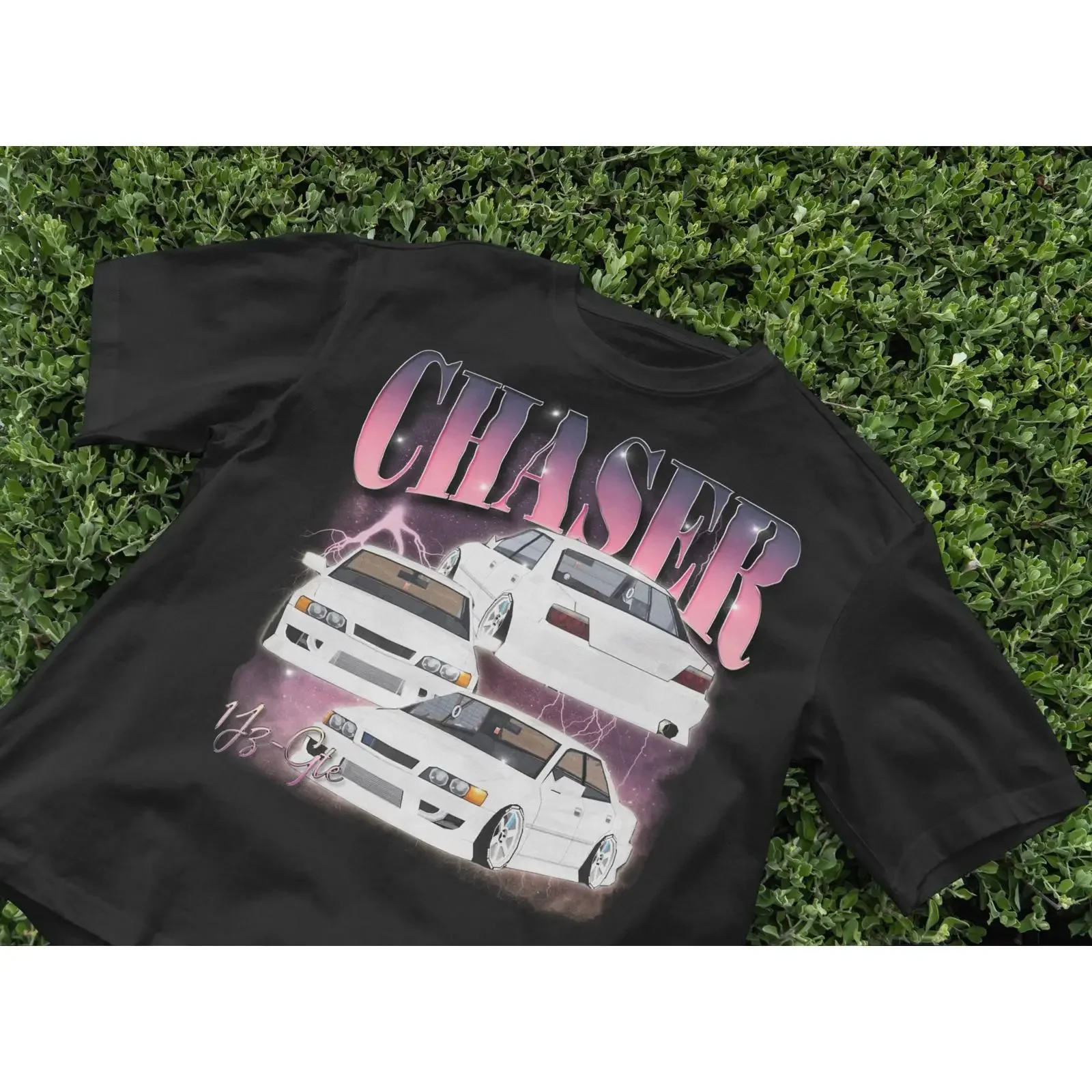 Retro JDM Chaser 1JZ GTE T Shirt 90s Drift Car Enthusiast Slammed VIP Tuner Automotive Apparel vintage Washed Casual Unisex