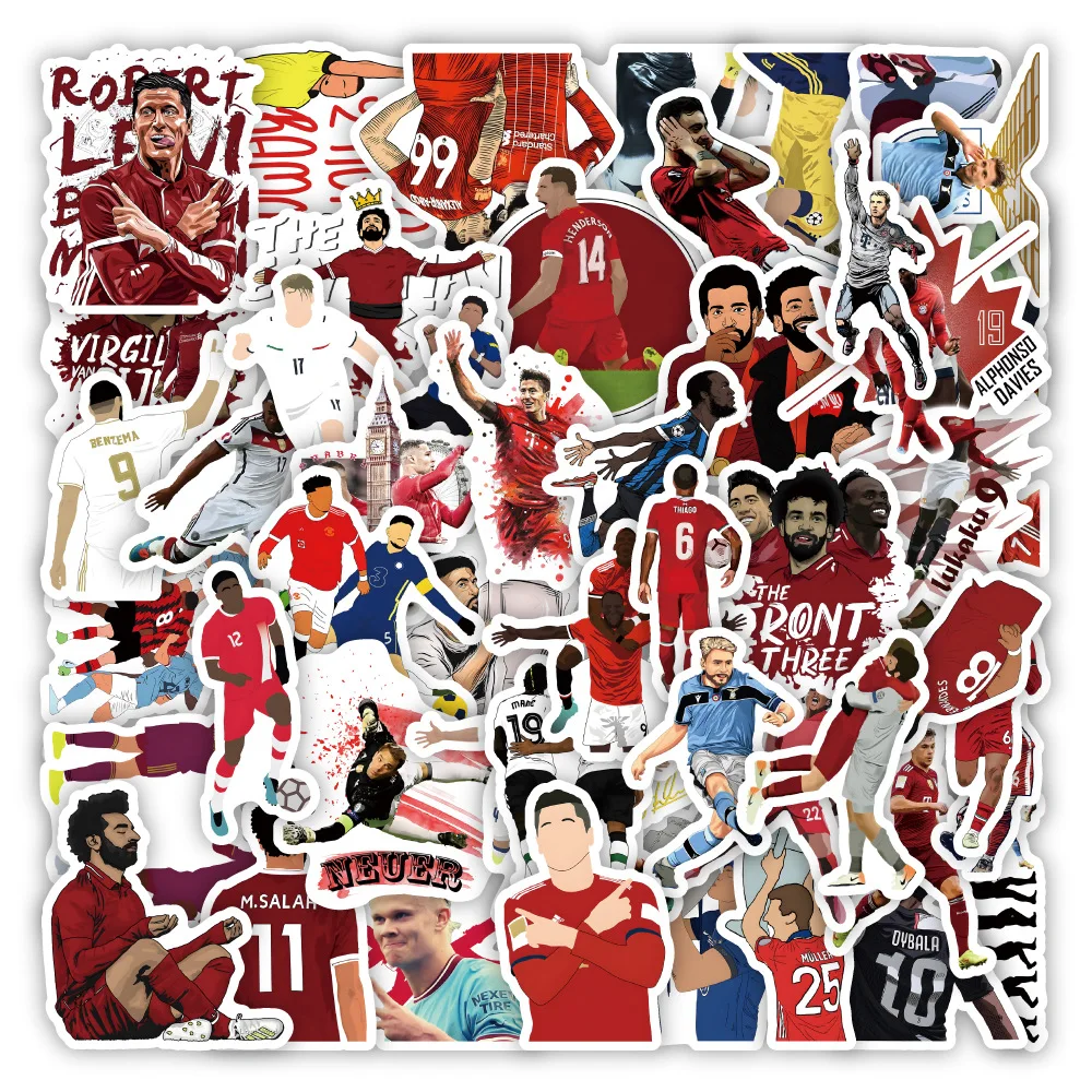 100PCS Football Sports Stickers Notebook Scrapbooking Bike Laptop Skates Kids Toys Guitar Car Motorcycle Phone Case Stationery