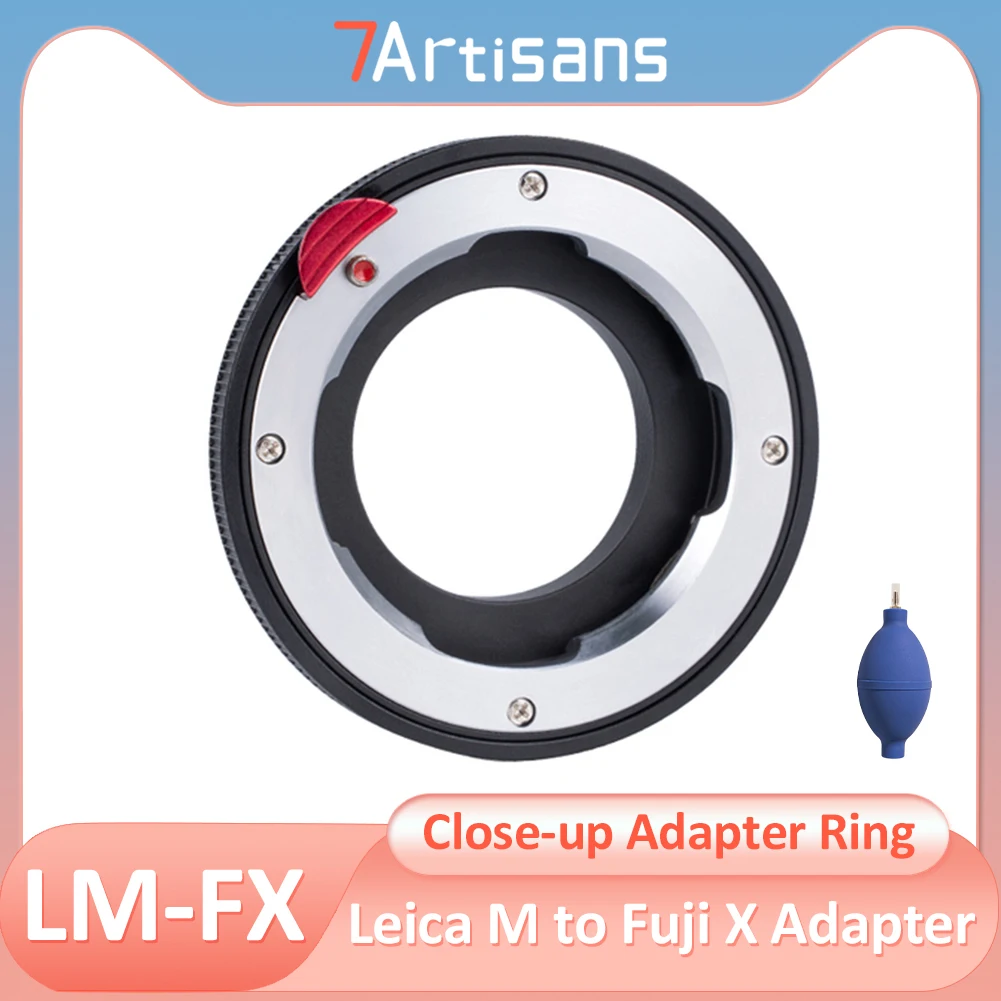 7artisans LM-FX Close-up Adapter Ring for Leica M mount Lens to Fuji X Camera XT50 XT3 Macro Adapter Convertor leica Voigtlander