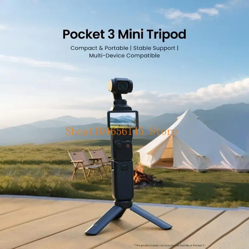 

5asd Portable Mini Tripods for Pocket 3 Mirrorless DSLR Cameras Rapid Deployment ABS Construction NonSlip Base