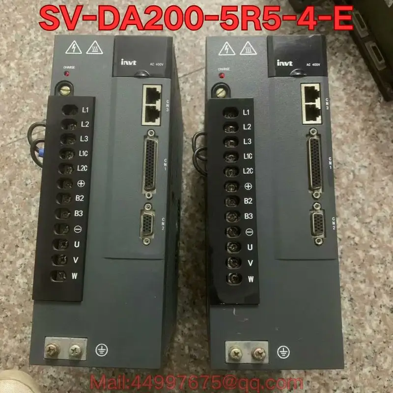 

Second-hand SV-DA200-5R5-4-E servo drive function test is normal