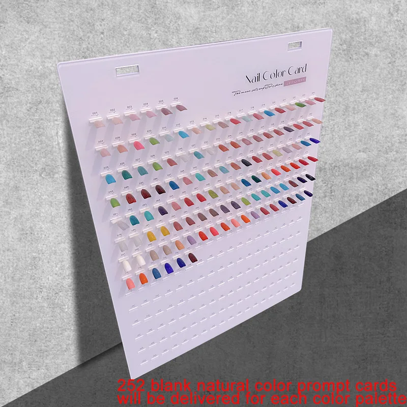 เจลทาเล็บขายดี พร้อมแผ่นตัวอย่างสีเล็บแบบถอดได้ สำหรับเปรียบเทียบลายเล็บอะคริลิคแบบใหม่