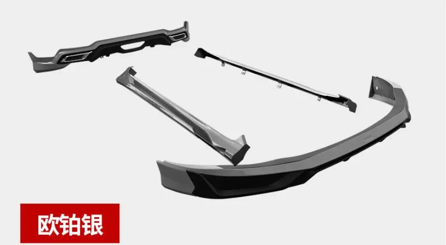 

ABS Paint Front Lip Bumper Side Body Skirt Wing Spoiler Rear Diffuser Cover For Toyota CHR CH-R 2017 2018 2019 2020 2021