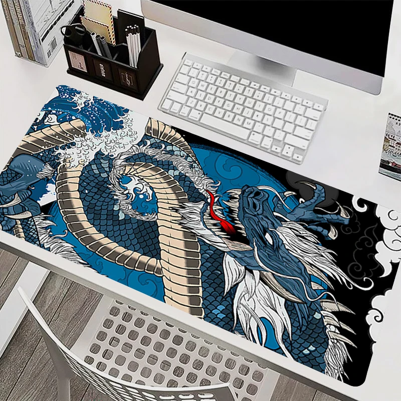 Computer Mouse Pads Oversized Gamer Extended Desk Mat Art Keyboard Mats Chinese Style Gaming Accessories Large Dragon Mousepads