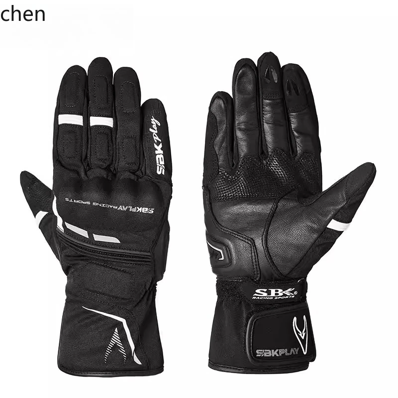 

HXL Motorcycle Gloves Riding Motorcycle Cold-proof Plus Velvet Warm Waterproof Windproof